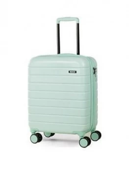 image of Rock Luggage Novo Mint 8 Wheel Cabin Pastel Green Suitcase