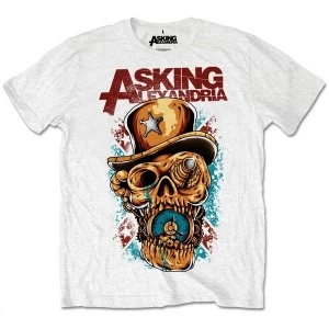 Image of Asking Alexandria - Stop The Time Unisex Large T-Shirt - White