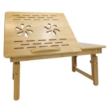 Image of Bamboo Folding Laptop Stand M&W