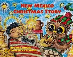 Image of new mexico christmas story owl in a straw hat 3