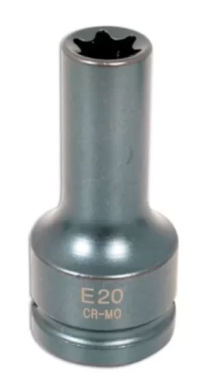 Image of Laser Tools 4561 Star Socket E20 3/4"D Chrome Molybdenum