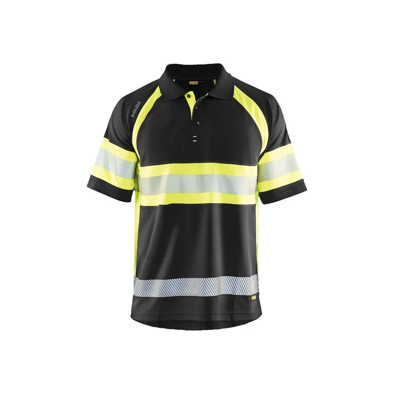 Image of Blaklader High-visibility anti-uv Polo shirt Blaklader Noir Male 2XL