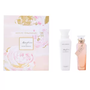 image of Adolfo Dominguez Agua Fresca De Rosas Blancas Gift Set 120ml Eau de Toilette + 300ml Body Lotion