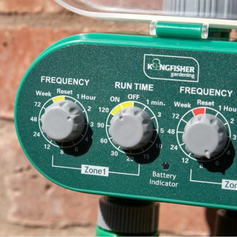 Image of Samuel Alexander Deluxe Twin Outlet Electric Automatic Garden Watering Timer Clock