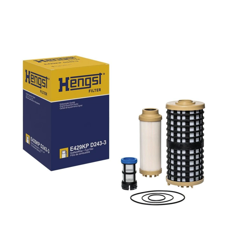 Image of HENGST FILTER E429KP D243-3 Fuel Filter with gaskets/seals Fuel filter (9)