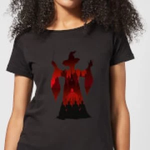 Image of Harry Potter McGonagall Silhouette Womens T-Shirt - Black