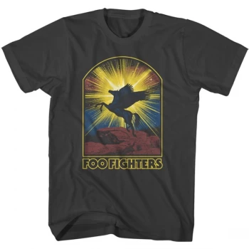 Image of Foo Fighters - Pegasus Unisex XX-Large T-Shirt - Black