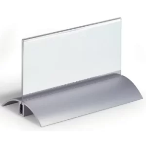 Image of Table place name holder, acrylic, with aluminium base