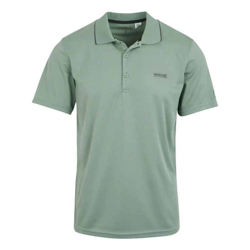 Image of Regatta Mens Maverick V Quick Drying Wicking Polo Shirt 5XL - Chest 55-57' (140-145cm) GLACIER REG199-R6B-5XL