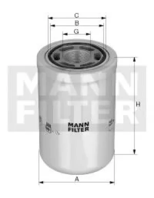 image of Hydraulic Filter WH1263 by MANN