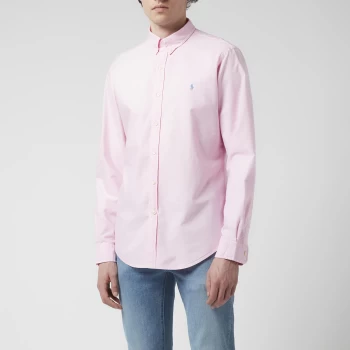 Image of Polo Ralph Lauren Mens Garment Dyed Oxford Shirt - Carmel Pink - L