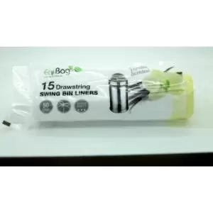 image of Ecobag Scented Drawstring Swing Bin Liners 50L - 33