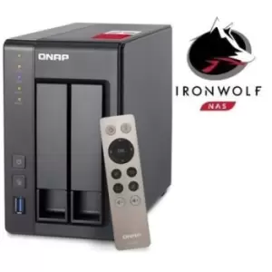 Image of QNAP TS-251+-2G 2 Bay Seagate 2TB - 2GB Desktop NAS