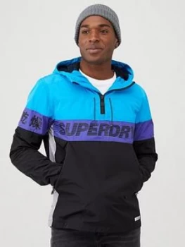 Image of Superdry Ryley Overhead Jacket - Electric Blue, Electric Blue, Size S, Men