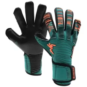 Image of Precision Childrens/Kids Elite 2.0 Contact Goalkeeper Gloves (6) (Teal/Fluorescent Orange/Black)