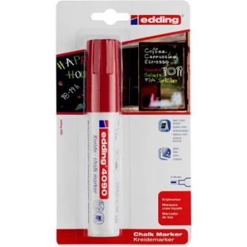 Image of edding Chalk Marker 4090 Chisel Red