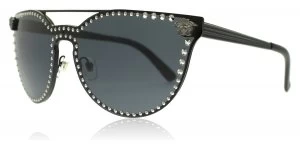 image of Versace VE2177 Sunglasses Matte Black 100987 45mm