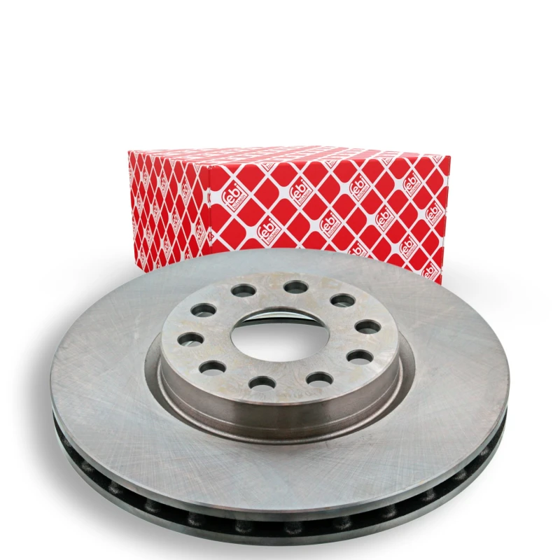 Image of FEBI BILSTEIN 14077 Brake disc Front Axle, internally vented, Coated Brake Disc (82)