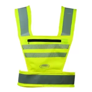 image of Weatherbeeta - Unisex Adult Reflective Bib (M) (Hi Vis Yellow) - Hi Vis Yellow