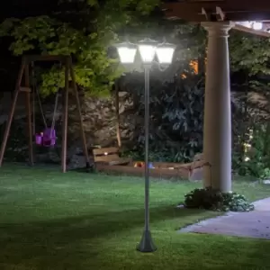 image of Outsunny Outdoor Garden Solar Light with Base Energy-efficient IP44 Dimmable