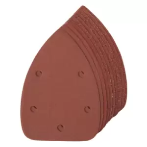 Image of Silverline Hook & Loop Detail Sander Sheets 140mm 10pce - 4 x 60, 2 x 80, 120, 240G