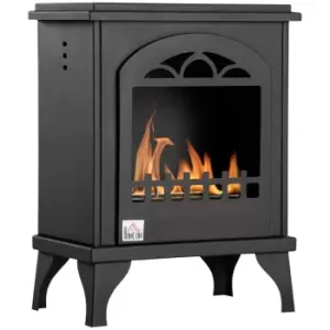 Image of Free Standing Ethanol Fireplace, Bioethanol Heater Fire with 1.2L Tank, 3 Hours