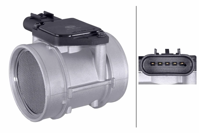 Image of HELLA Mass air flow sensor HELLA 8ET 358 348-071