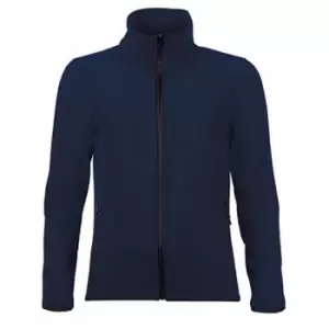 image of SOLS Womens/Ladies Race Full Zip Water Repellent Softshell Jacket (M) (French Navy)