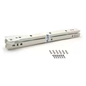 Image of GTV Roller Drawer Runners Metal Slides White Colour Kitchen 25PAIRS Box - Size 4