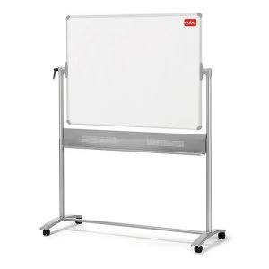 image of Nobo 1905239 Basic Melamine Mobile Whiteboard 1200 x 900mm