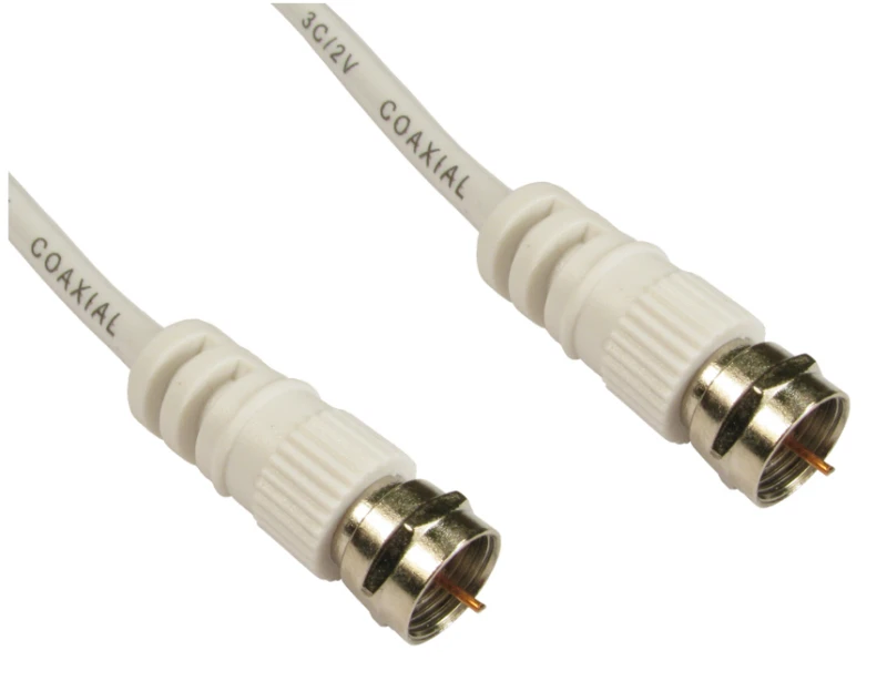 Image of Cables Direct Cables Direct F M/M, 1.5m coaxial cable White 2FW-1.5