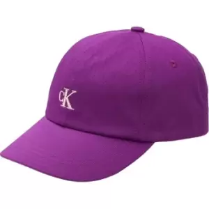 Image of Calvin Klein Jeans Monogram Baseball Cap - Purple