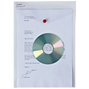 Image of Snopake Document Wallets 13263 A4 Transparent Polypropylene 24 x 33.5cm 5 Pieces