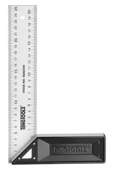 Image of Teng Tools SQAA200 Aluminium Try Square 200mm Stainless Steel Blade