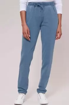 Image of Relaxed Pull-On Jersey Denim Joggers 29" (74cm) inside leg