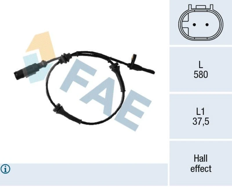 Image of FAE ABS sensor FAE 78307