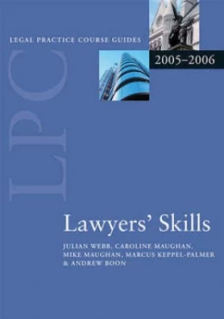 Image of Lawyers Skills by Julian S Webb Paperback