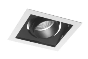 Image of APOLLO LED Recessed Adjustable Downlight Black 2400lm 4000K 18.8x18.8x12cm