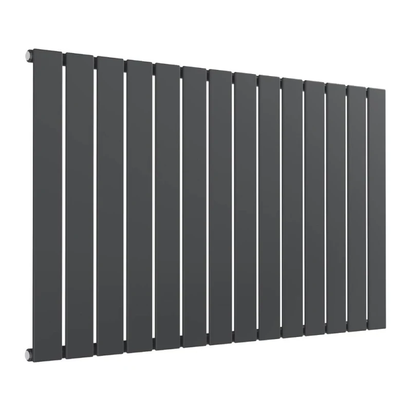 Image of Bathroom Kingdom Flat Anthracite Single Flat Panel Horizontal Radiator 600x1032 in Grey Grey Unisex