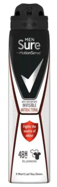 image of Sure Motion Sense Invisible Antibacterial Deodorant 250ml