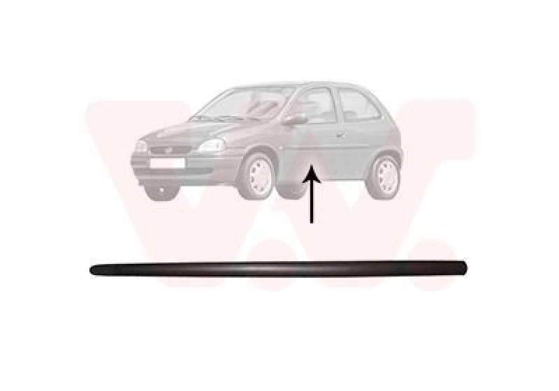 Image of VAN WEZEL Door moulding trim VAN WEZEL 3776423