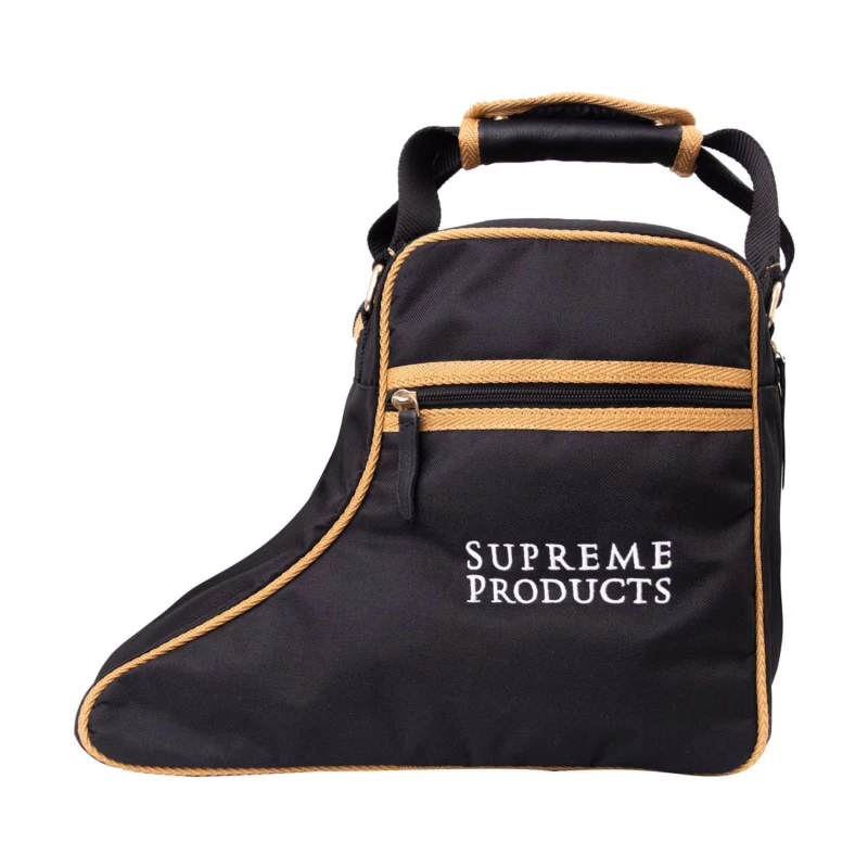 Image of Supreme Products Mens Pro Groom Leather Handled Boot Bag in Black Male One Size