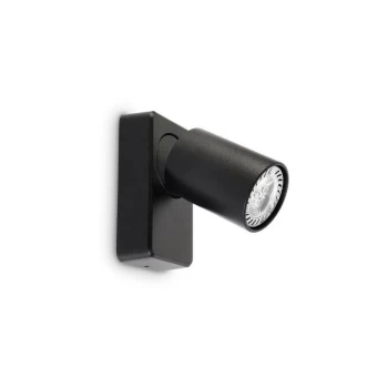 Image of Ideal Lux RUDY - Indoor Spotlight Wall Lamp 1 Light Black, GU10