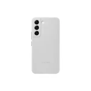 Image of Samsung Galaxy S22 Leather Cover in Light Grey (EF-VS901LJEGWW)