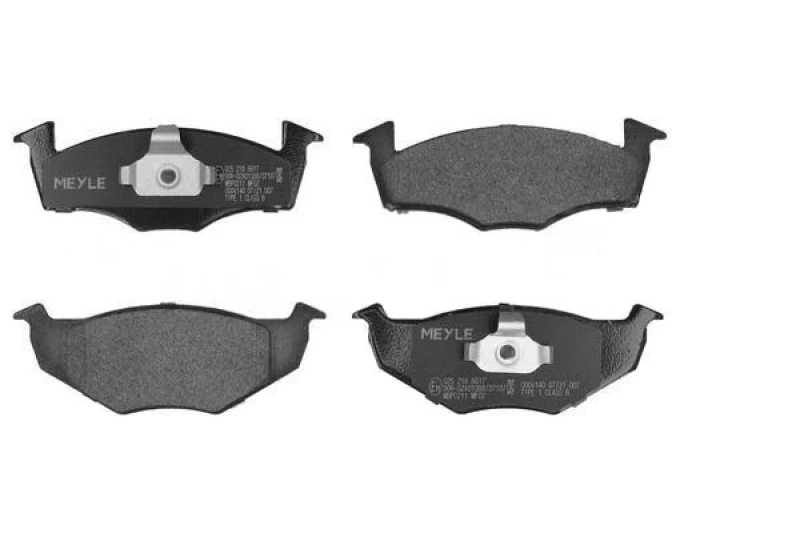 Image of MEYLE 025 218 6617 Brake pad set Front Axle, excl. wear warning contact, Original Quality, with anti-squeak plate Brake Pad Set,disc brake (402)