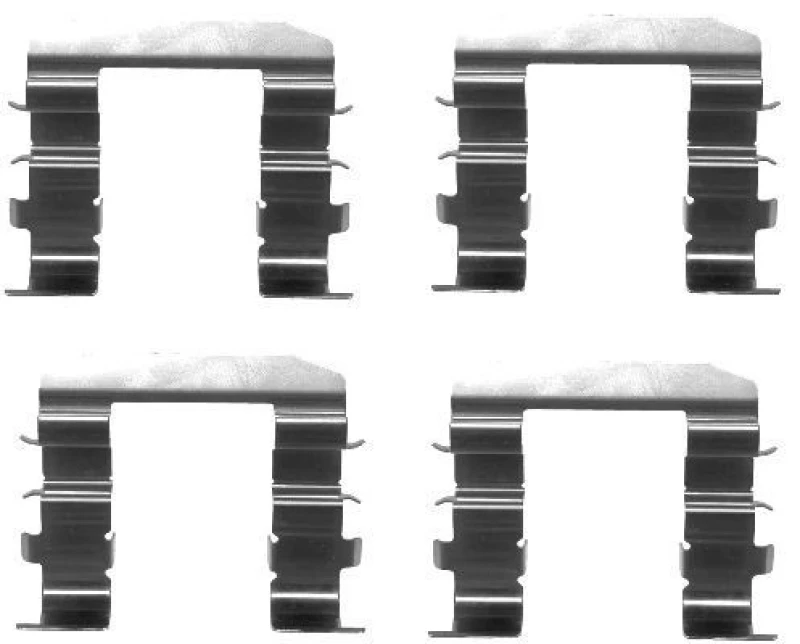 Image of HELLA Brake pad fitting kit HELLA 8DZ 355 203-261