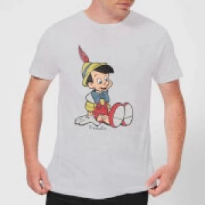 Image of Disney Pinocchio Classic Mens T-Shirt - Grey - 3XL