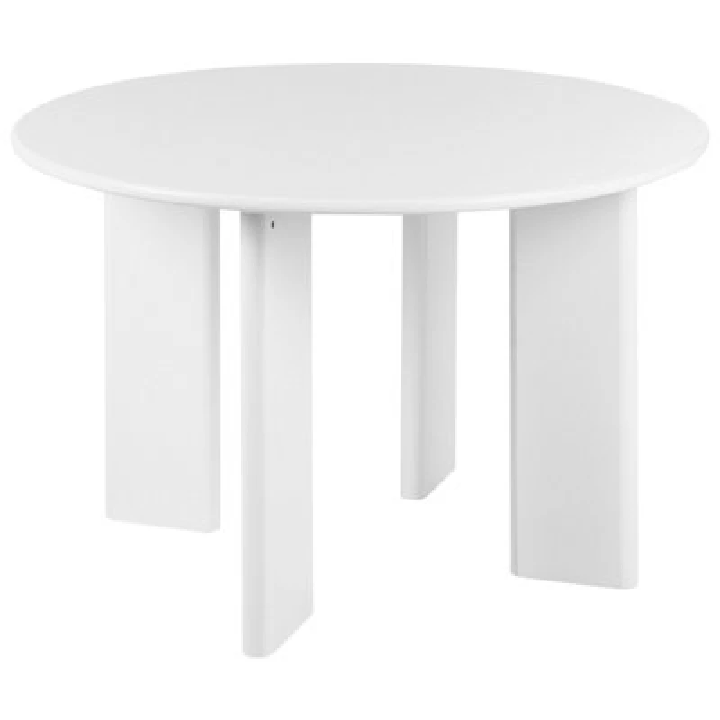 Image of Beliani Dining Table Cosmo White 120 Cm 120 Cm