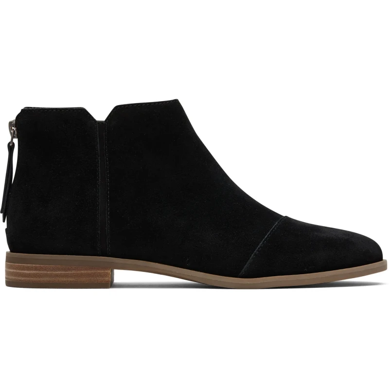 Image of TOMS Womens Rylie Ankle Boot in Black Size: 4 Black Female 4
