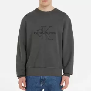 Image of Calvin Klein Jeans Monologo Cotton Sweatshirt - M